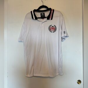 Ecko Unlimited White Polo with Black and Red Details - XL